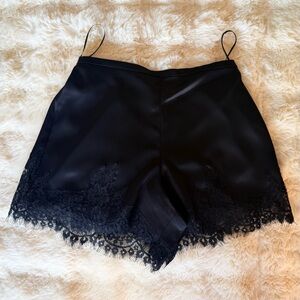 Reformation Fern Satin Short In Black, NWOT, NEVER WORN, NO FLAWS.